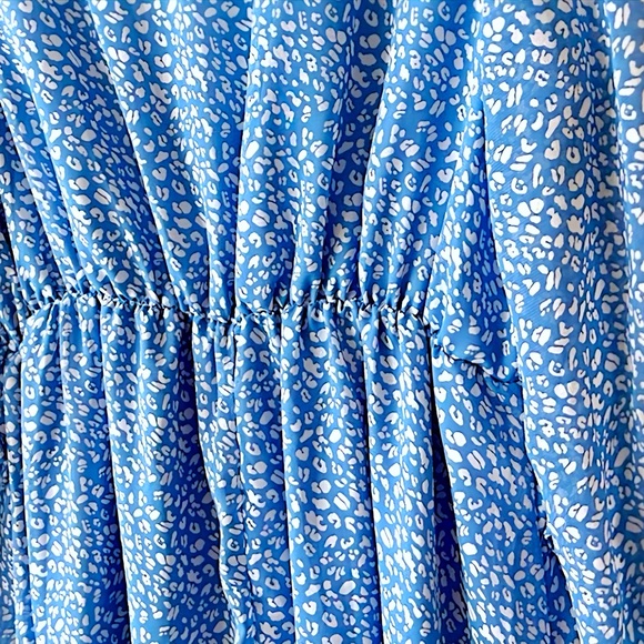 Ruffle Dot Print Dress LARGE - Picture 7 of 12